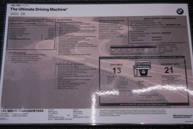2002 BMW Z8