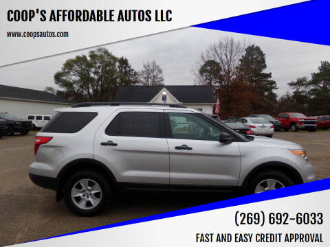 2014 Ford Explorer for sale at COOP'S AFFORDABLE AUTOS LLC in Otsego MI