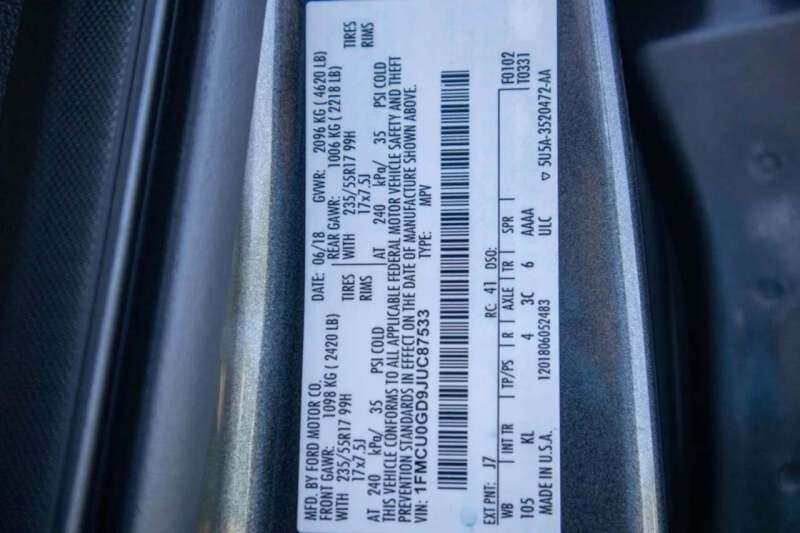2018 Ford Escape SE