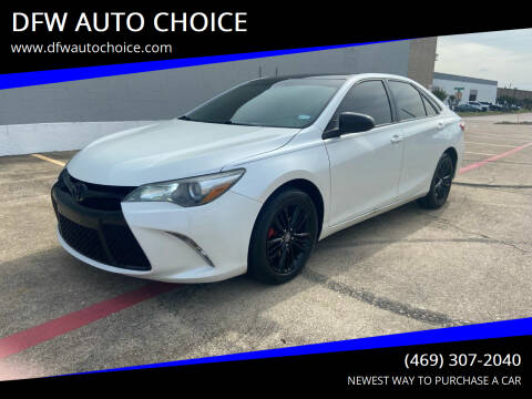 2015 Toyota Camry for sale at DFW AUTO CHOICE in Dallas TX