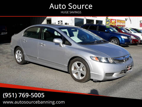 2011 Honda Civic for sale at Auto Source in Banning CA