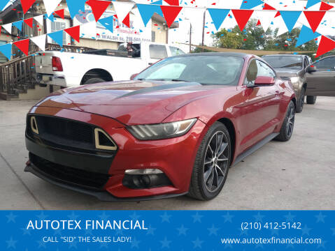 2016 Ford Mustang for sale at AUTOTEX FINANCIAL in San Antonio TX