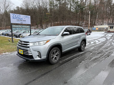 2019 Toyota Highlander for sale at WS Auto Sales in Castleton On Hudson NY