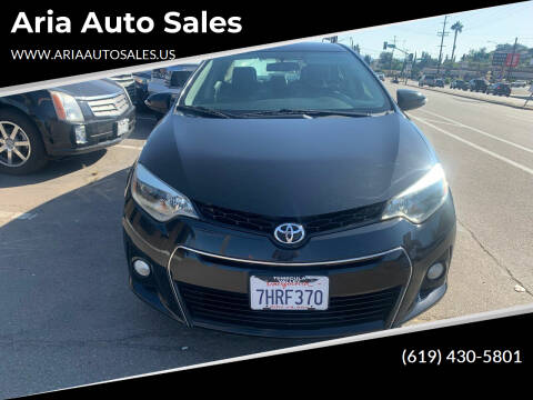 2015 Toyota Corolla for sale at Aria Auto Sales in El Cajon CA