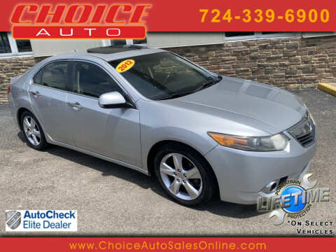 2012 Acura TSX for sale at CHOICE AUTO SALES in Murrysville PA