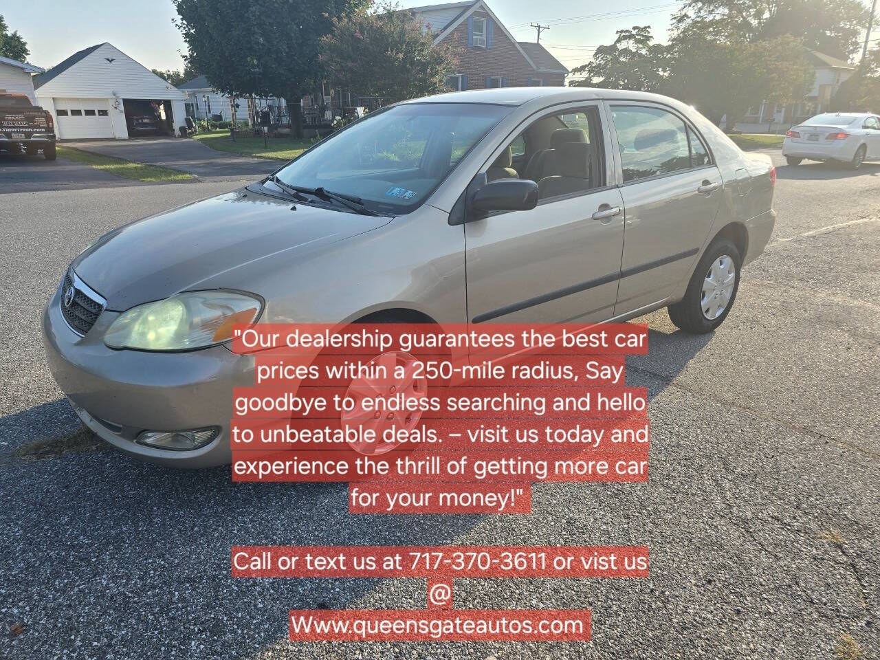 2007 Toyota Corolla for sale at QUEENSGATE AUTO SALES in York, PA