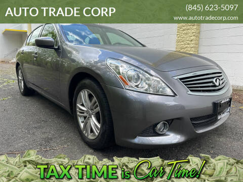2012 Infiniti G37 Sedan for sale at AUTO TRADE CORP in Nanuet NY