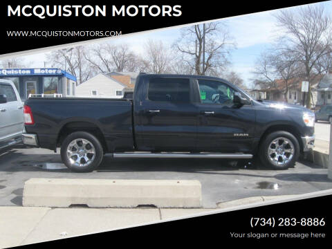 2020 RAM 1500 for sale at MCQUISTON MOTORS in Wyandotte MI