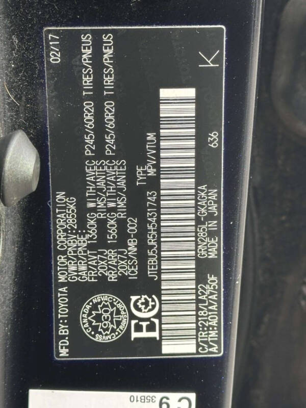 2017 Toyota 4Runner Limited