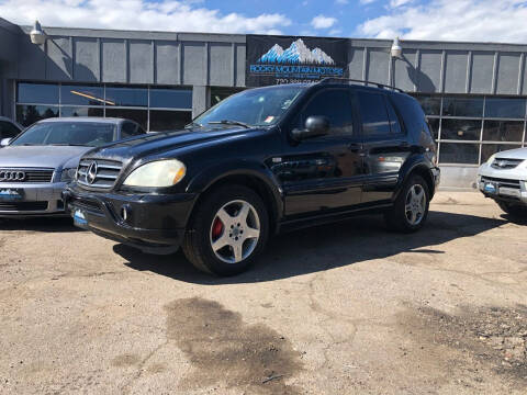 2001 Mercedes-Benz M-Class for sale at Rocky Mountain Motors LTD in Englewood CO