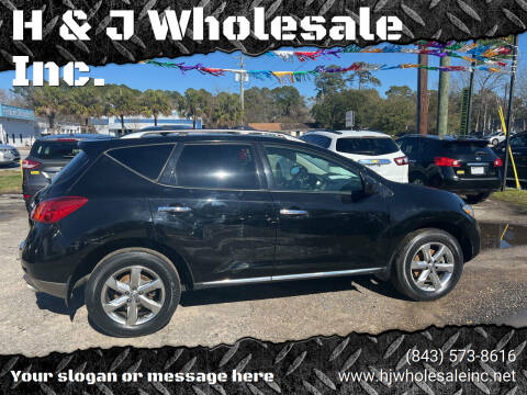 2010 Nissan Murano for sale at H & J Wholesale Inc. in Charleston SC