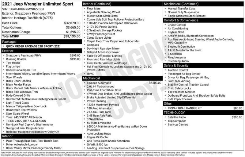 2021 Jeep Wrangler Unlimited