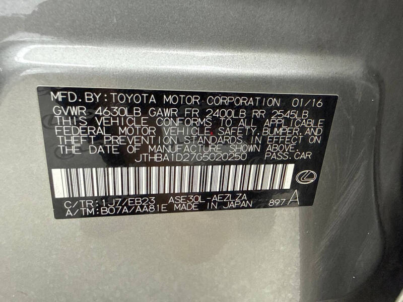 2016 Lexus IS 200t