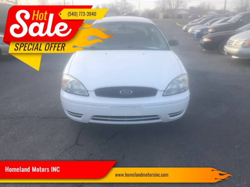 2006 Ford Taurus for sale at Homeland Motors INC in Winchester VA