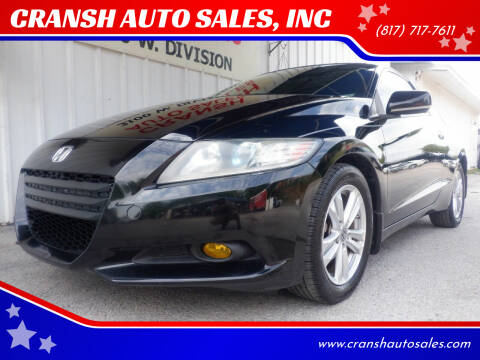 2012 Honda CR-Z for sale at CRANSH AUTO SALES, INC in Arlington TX