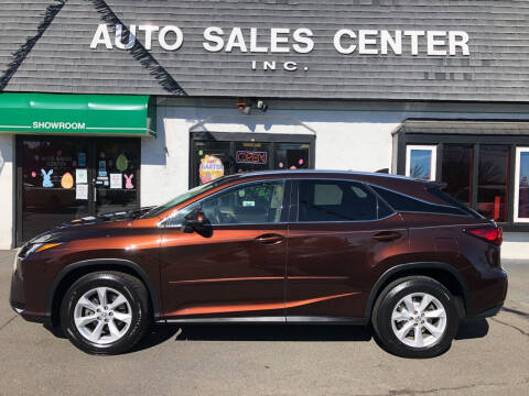 2017 Lexus RX 350 for sale at Auto Sales Center Inc in Holyoke MA