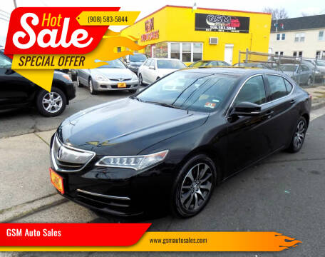 2015 Acura TLX for sale at GSM Auto Sales in Linden NJ