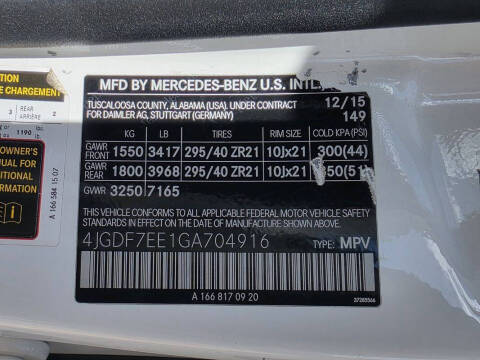 2016 Mercedes-Benz GL-Class AMG GL 63