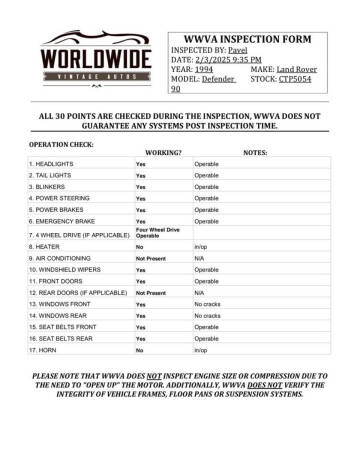 1984 Land Rover Defender