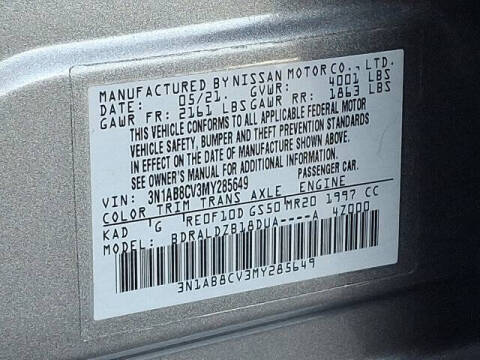 2021 Nissan Sentra SV