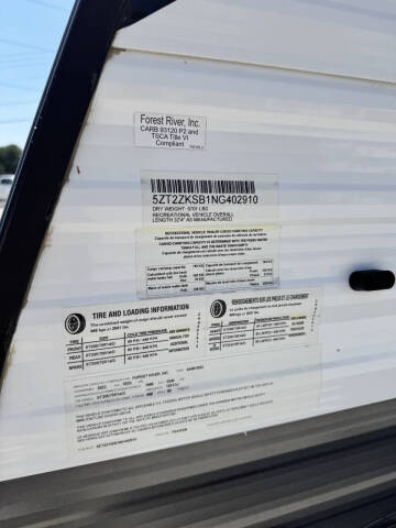 2022 Forest River Ozark 2700TH