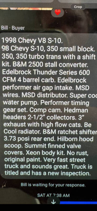 1998 Chevrolet S-10 LS