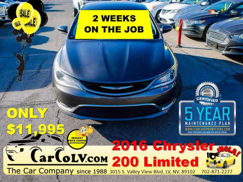 2016 Chrysler 200 for sale at The Car Company in Las Vegas NV
