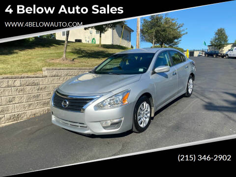 2015 Nissan Altima for sale at 4 Below Auto Sales in Willow Grove PA