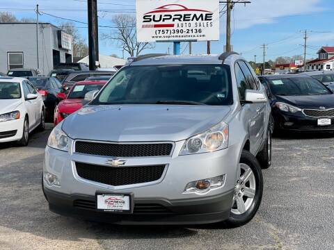 2012 Chevrolet Traverse for sale at Supreme Auto Sales in Chesapeake VA