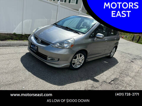 2008 Honda Fit for sale at MOTORS EAST in Cumberland RI