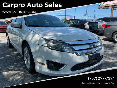 2012 Ford Fusion for sale at Carpro Auto Sales in Chesapeake VA