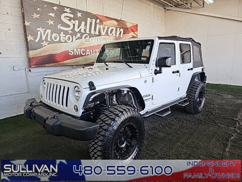 2017 Jeep Wrangler Unlimited for sale at SULLIVAN MOTOR COMPANY INC. in Mesa AZ