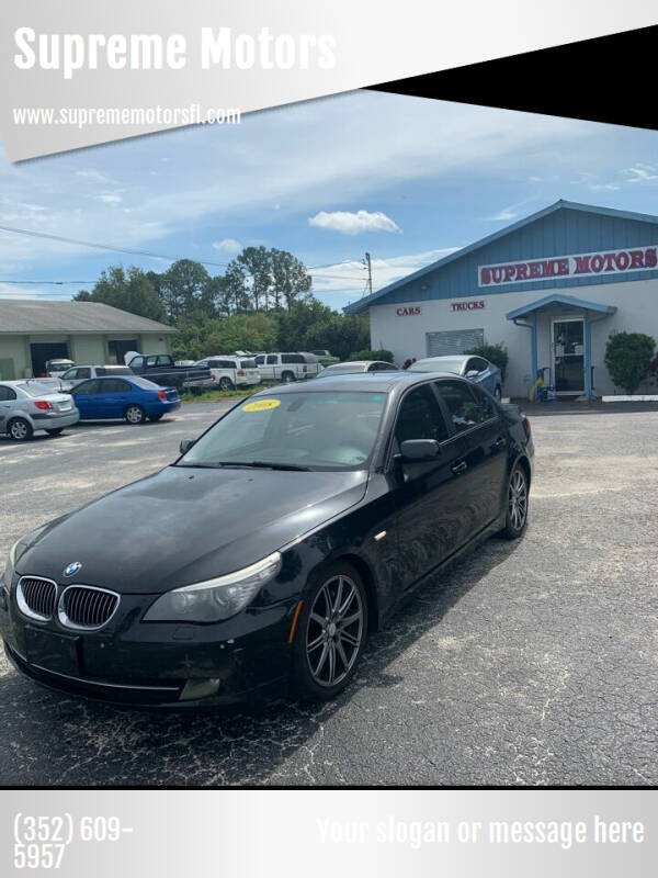 2008 BMW 5 Series for sale at Supreme Motors in Tavares FL