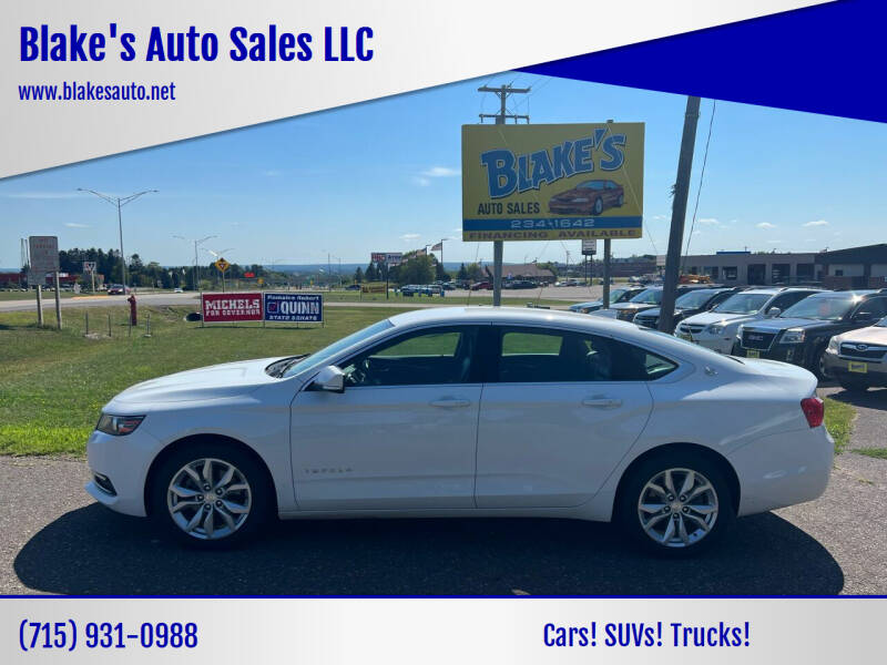 2018 Chevrolet Impala for sale at Blake's Auto Sales LLC in Rice Lake WI