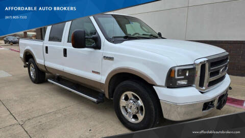 2005 Ford F-250 Super Duty for sale at AFFORDABLE AUTO BROKERS in Keller TX