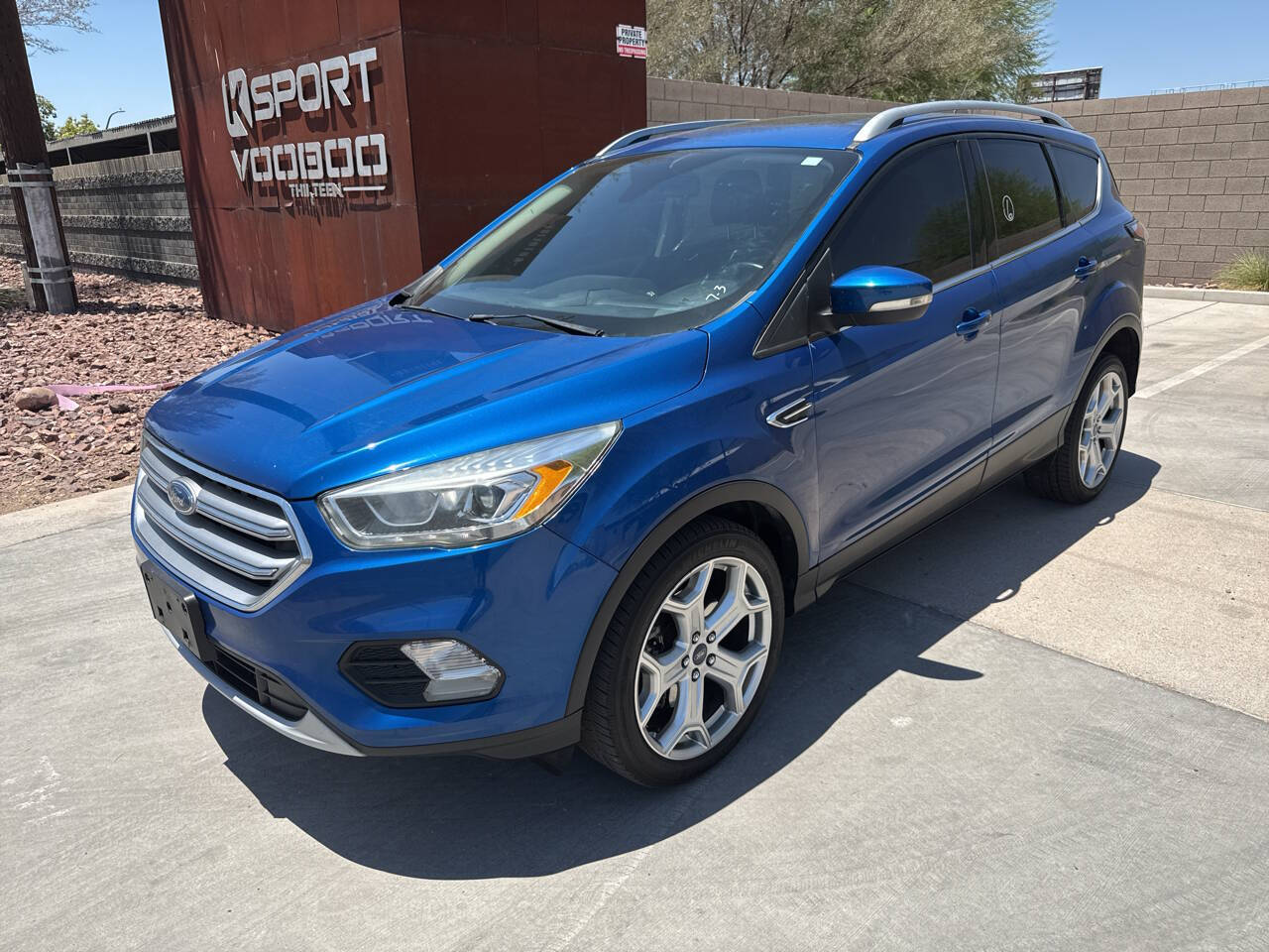 Blue 2017 Ford Escape Titanium AWD Titanium 4dr SUV 2