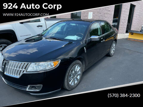 2011 Lincoln MKZ for sale at 924 Auto Corp in Sheppton PA