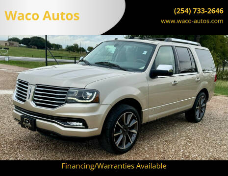 2017 Lincoln Navigator for sale at Waco Autos in Lorena TX