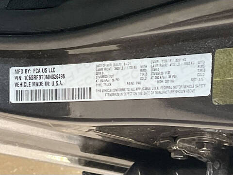 2021 RAM 1500