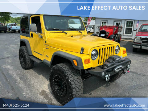 2000 Jeep Wrangler for sale at Lake Effect Auto Sales in Chardon OH