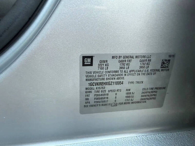 2016 Chevrolet Silverado 1500