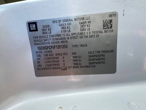 2015 Chevrolet Express 2500