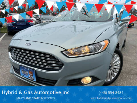 2013 Ford Fusion Hybrid for sale at Hybrid & Gas Automotive Inc in Aberdeen MD