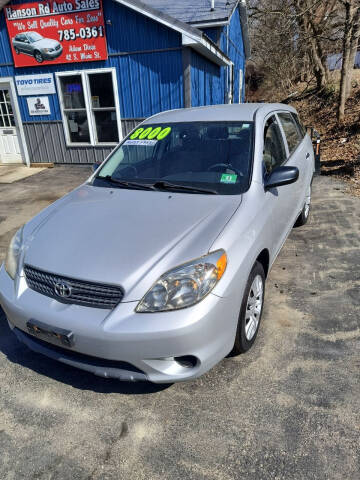 2008 Toyota Matrix for sale at Hanson Road Auto Sales Inc in Cassadaga NY