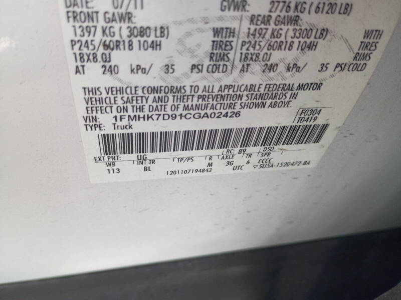 2012 Ford Explorer XLT