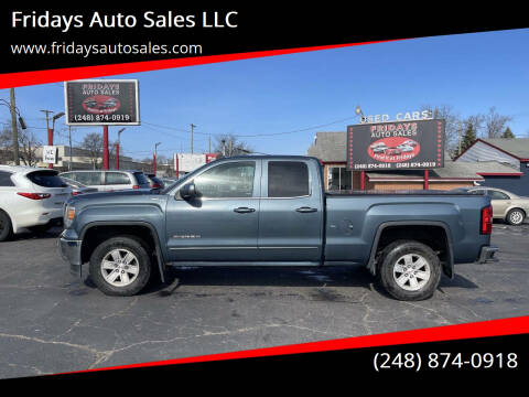 2014 GMC Sierra 1500 for sale at Fridays Auto Sales LLC in Pontiac MI