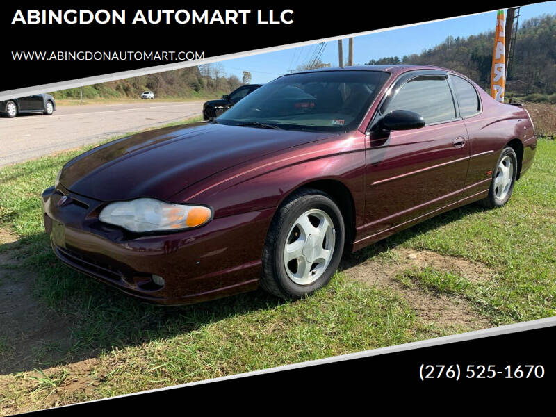 2004 Chevrolet Monte Carlo for sale at ABINGDON AUTOMART LLC in Abingdon VA