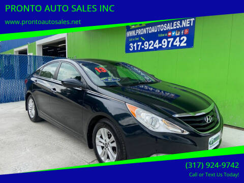 2013 Hyundai Sonata for sale at PRONTO AUTO SALES INC in Indianapolis IN