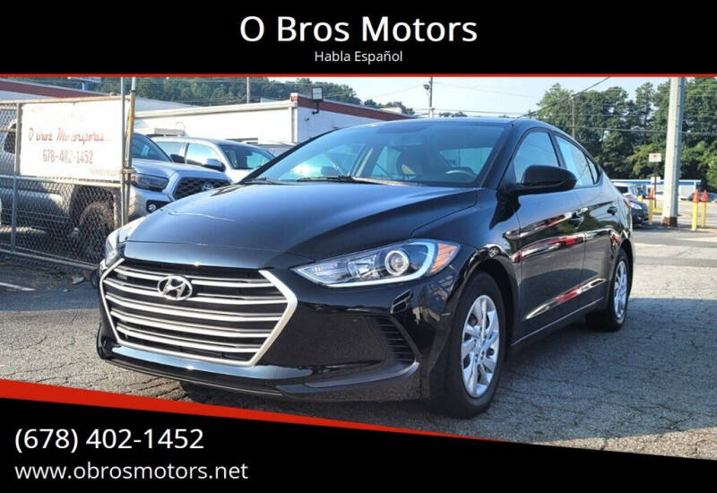 2017 Hyundai Elantra for sale at O Bros Motors in Marietta GA