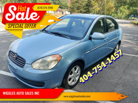 2008 Hyundai Accent for sale at WIGGLES AUTO SALES INC in Mableton GA